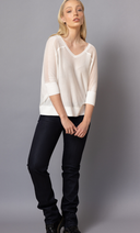 Luna Cotton Super V Pullover – Soft, Lightweight & Stylish Layering Piece