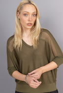 Luna Cotton Super V Pullover – Soft, Lightweight & Stylish Layering Piece