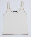 Vera Double Scoop Tank Top - Premium Cotton, Silk & Cashmere Blend for Ultimate Comfort