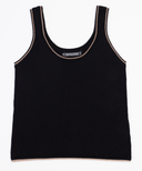 Vera Double Scoop Tank Top - Premium Cotton, Silk & Cashmere Blend for Ultimate Comfort