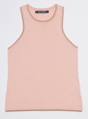 Cora Crew Cotton Silk Cashmere Racer Tank – Soft, Luxurious & Breathable Essential