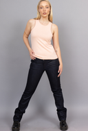 Cora Crew Cotton Silk Cashmere Racer Tank – Soft, Luxurious & Breathable Essential