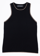 Cora Crew Cotton Silk Cashmere Racer Tank – Soft, Luxurious & Breathable Essential