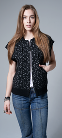 the-world-is-a-jungle-zip-hoody-vest-distressed-front-view